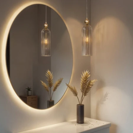 Lampa wisząca szklana pojedyncza Roxy złota 1241 - Decorativi