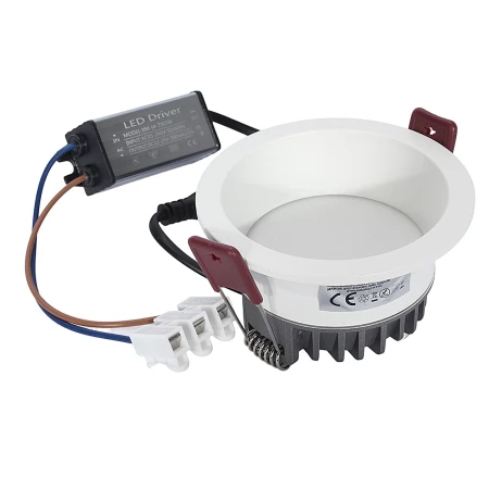 Oprawa wpuszczana łazienkowa biała  6W IP44 3000K 1387 - Decorativi