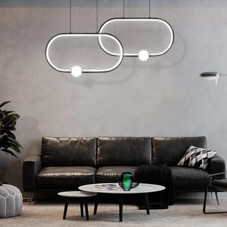 Lampa wisząca LED duża do apartamentu 48W 4000K 595 - Decorativi