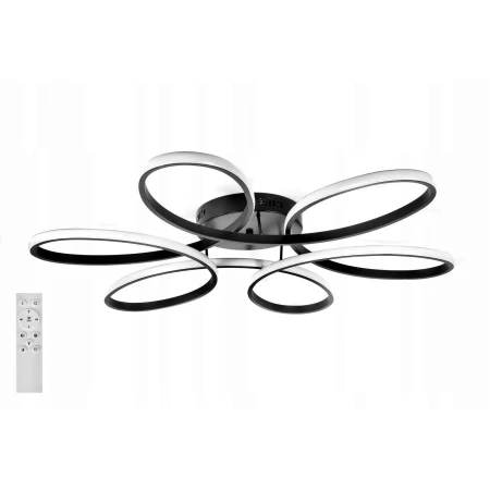 Lampa sufitowa okręgi LED 100W + PILOT CZARNA  881 - Decorativi