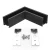 Narożnik Mini Magnetic LL-16ZJ 90° B czarny 1182 - Decorativi