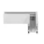 Narożnik Mini Magnetic LL-16ZJ 90° B biały 1183 - Decorativi