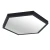 Panel LED Natynkowy HEXAGON  Plaster Miodu Czarny 1227 - Decorativi