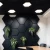 Panel LED Natynkowy HEXAGON  Plaster Miodu Czarny 1227 - Decorativi