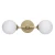 Kinkiet Belgrado + Kule białe 2xG9 złoty 1244 - Decorativi