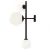 Kinkiet nowoczesny DIONE 3 BLACK 1092Y1 - Aldex