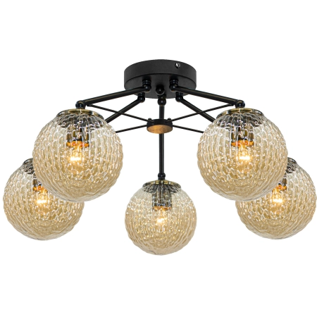 Plafon loft czarny metalowy 5-punktowy 2100/5 z serii ROSA - Lampy Elem