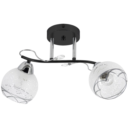 Lampa sufitowa czarna metalowa 2-punktowa 2982/2 z serii OLIVIER - Lampy Elem