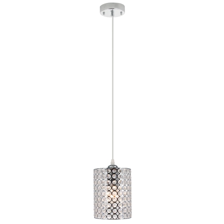 Lampa wisząca chromowana kryształowa 15cm 5010/1 8C z serii ASTER - Lampy Elem