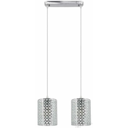 Lampa wisząca chromowana kryształowa 2-punktowa 5010/2 8C z serii ASTER - Lampy Elem