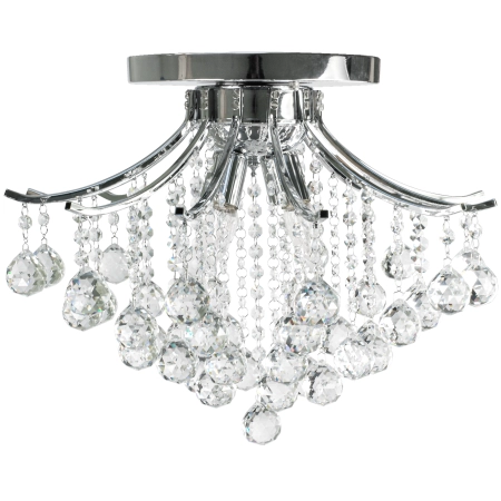 Plafon kryształowy chromowany 4-punktowy 48cm 5191/4 8C - Lampy Elem