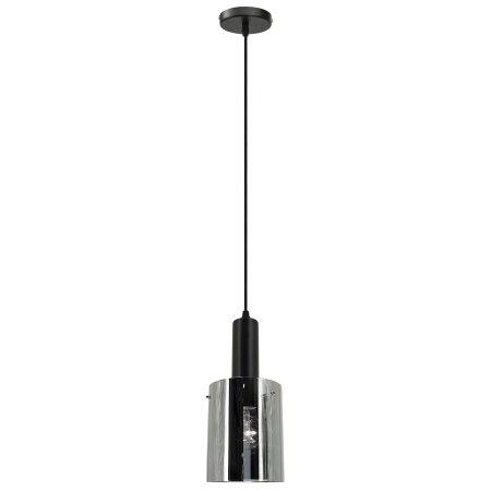 Lampa wisząca czarno-srebrna szklana 2021/1 BL 8C z serii LARA - Lampy Elem