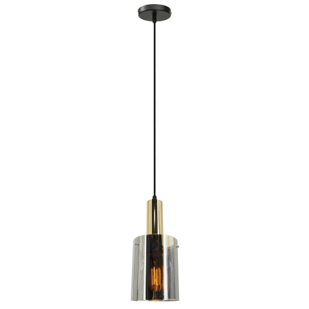Lampa wisząca czarno-złota szklana 1-punktowa 2021/1 BL 2RG z serii LARA - Lampy Elem