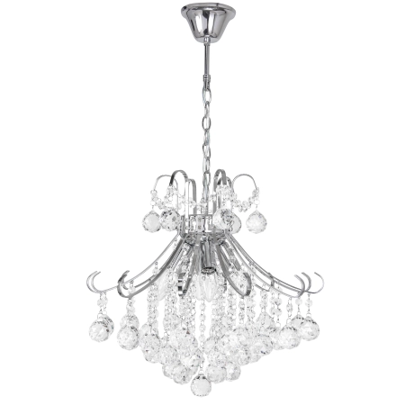 Żyrandol kryształowy chromowany 4-punktowy 6245/4 8C - Lampy Elem