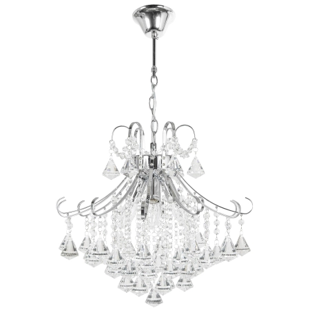 Żyrandol kryształowy chromowany 4-punktowy 6248/4 8C - Lampy Elem