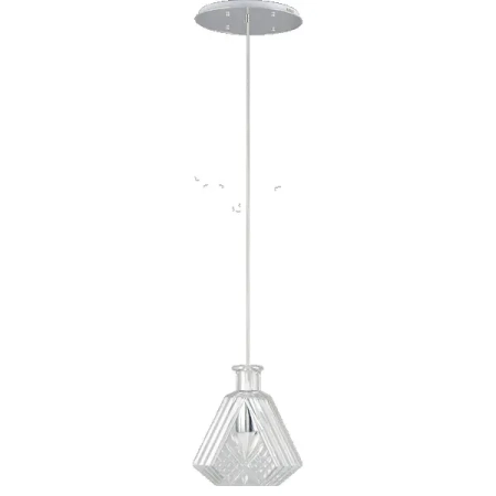 Lampa wisząca szklana chromowana 12cm 6746/1C 8C z serii Bira - Lampy Elem