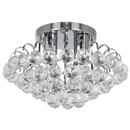 Plafon kryształowy chromowany 40cm 4-punktowy 6773/4 8C - Lampy Elem