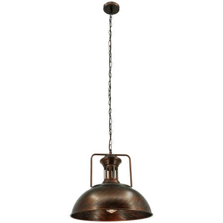 Lampa wisząca metalowa loftowa brązowa 41cm 7897/1 BL CO z serii LOFT - Lampy Elem