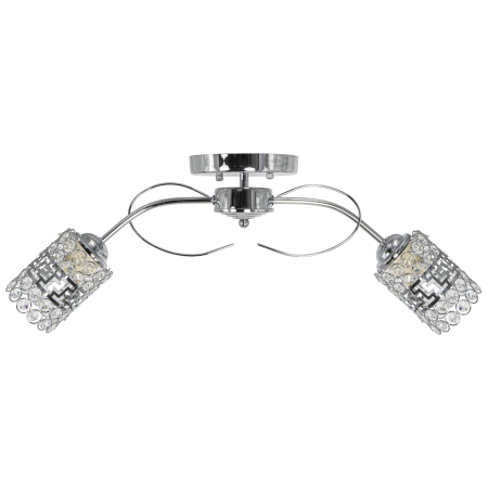 Lampa sufitowa chromowana 2-punktowa z kryształami 8085/2 z serii ATOS - Lampy Elem