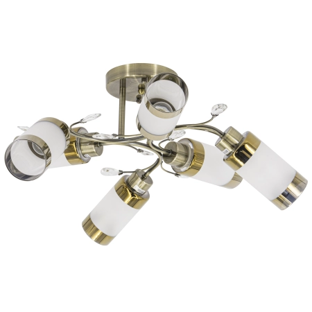 Lampa sufitowa mosiężna 6-punktowa 65cm 8267/6 z serii GRACJA - Lampy Elem
