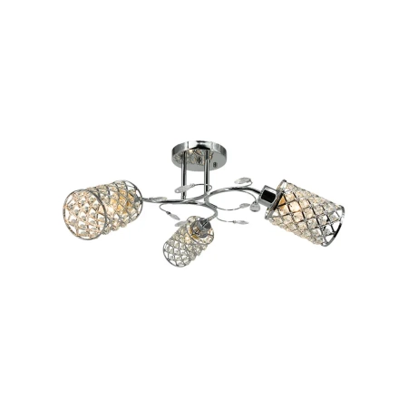 Lampa sufitowa chromowana szklana 3-punktowa 8270/3 8C z serii Santiago - Lampy Elem