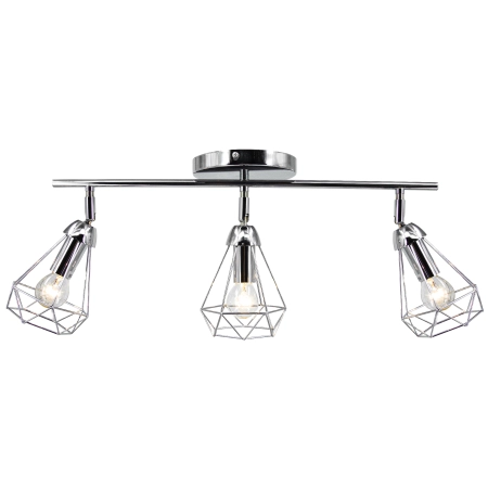 Plafon sufitowy chromowany 3-punktowy metalowy 8414/3 8C z serii MALIBU - Lampy Elem
