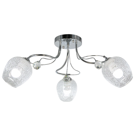 Lampa sufitowa chromowana 3-punktowa szklana 8824/3 z serii BLANCA - Lampy Elem