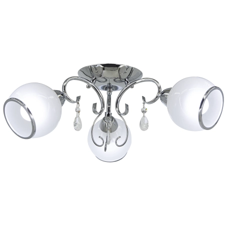 Lampa sufitowa chromowana 3-punktowa ze szkłem 8875/3 z serii NINA - Lampy Elem