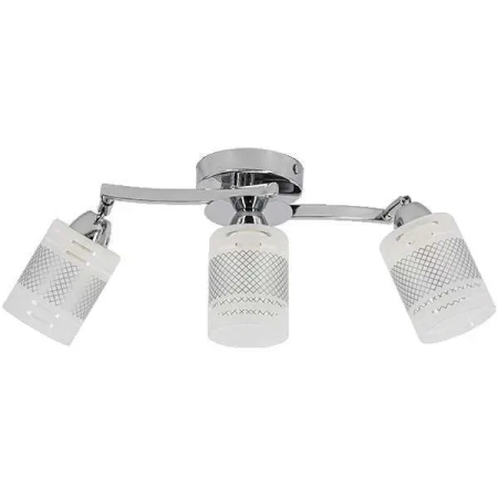 Lampa sufitowa chromowana 3-punktowa ze szklanymi kloszami 9137/3 8C z serii PINTO - Lampy Elem