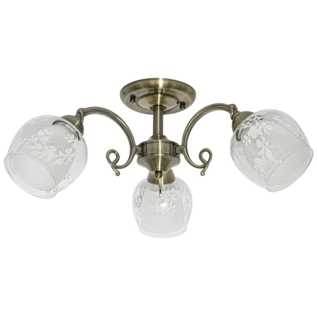 Lampa sufitowa mosiężna 3-punktowa 45cm 9150/3 z serii TAMIZA - Lampy Elem