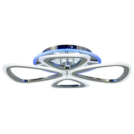 Plafon LED chromowany 60cm z podświetleniem DRS2013 8C z serii OSLO - Lampy Elem