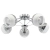 Plafon chromowany szklany 5-punktowy 60cm 1018/5 8C z serii LAGUNA - Lampy Elem