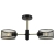 Lampa sufitowa metalowa czarna 2-punktowa 1097/2 BL TR z serii VITO - Lampy Elem