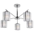 Lampa sufitowa chromowana szklana 5-punktowa 1860/5 z serii ROMA - Lampy Elem