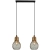 Lampa wisząca loftowa czarno-miedziana 2-punktowa 1998/2 BL CO z serii EDISON - Lampy Elem