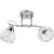 Lampa sufitowa chromowana 2-punktowa ze szklanymi kloszami 2982/2 z serii OLIVIER - Lampy Elem