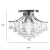 Plafon kryształowy chromowany 4-punktowy 48cm 5191/4 8C - Lampy Elem