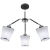 Lampa wisząca czarna z chromem 3-punktowa 6158/3 BL 8C z serii CARLOS - Lampy Elem