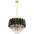 Lampa wisząca czarno-złota metalowa szklana 40cm 6263/4 TR BL z serii RONDA - Lampy Elem