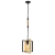 Lampa wisząca metalowo-drewniana kwadratowa 6300/1 BL JD z serii Marco - Lampy Elem