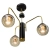 Lampa wisząca czarno-złota 3-punktowa 6303/3 TR BL z serii Alice - Lampy Elem