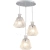 Lampa wisząca szklana chromowana 3-punktowa 6746/3C 8C z serii Bira - Lampy Elem