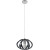 Lampa wisząca metalowa szara nowoczesna 30cm 6760/1 GREY z serii PLASTA - Lampy Elem