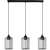 Lampa wisząca czarna szklana 3-punktowa 6782/3 BL z serii MODENA - Lampy Elem
