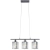 Lampa wisząca chromowana szklana 3-punktowa 6791/3 8C z serii LUKSOR - Lampy Elem
