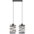 Lampa wisząca metalowa czarna 2-punktowa 6801/2 01 z serii SPRĘŻYNA - Lampy Elem