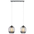 Lampa wisząca chromowana szklana 2-punktowa 8182/2 8C BL z serii ATENA - Lampy Elem