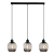 Lampa wisząca czarna szklana 3-punktowa 8182/3 BL z serii ATENA - Lampy Elem