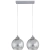 Lampa wisząca chromowana szklana 2-punktowa 8185/2 8C z serii TORINO - Lampy Elem