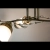 Lampa sufitowa mosiężna 3-punktowa ze szkłem kryształowym 8824/3 z serii BLANCA - Lampy Elem